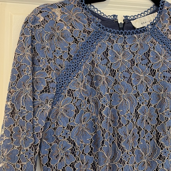 Blue lace mini dress - Picture 3 of 3